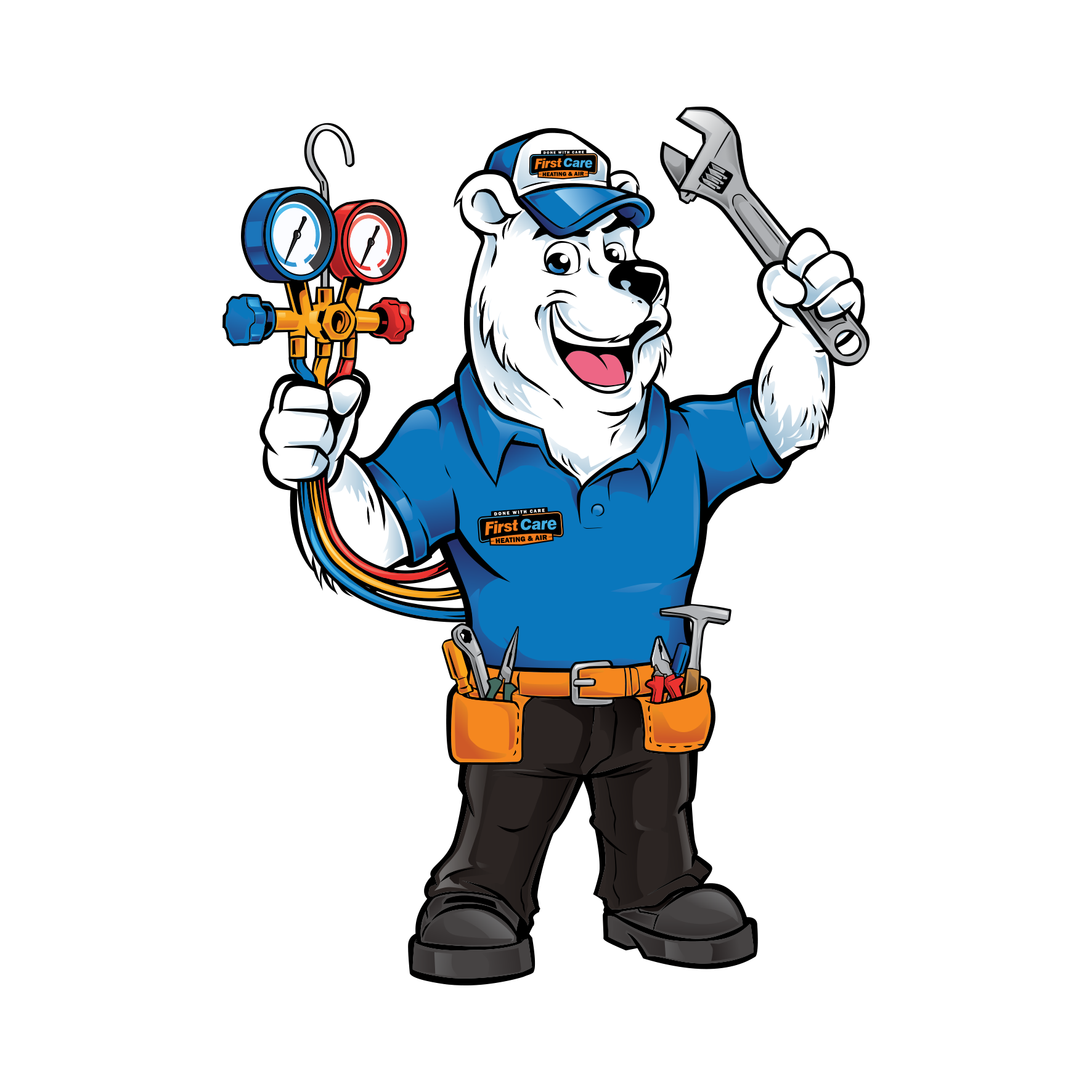 First Care's bear mascot