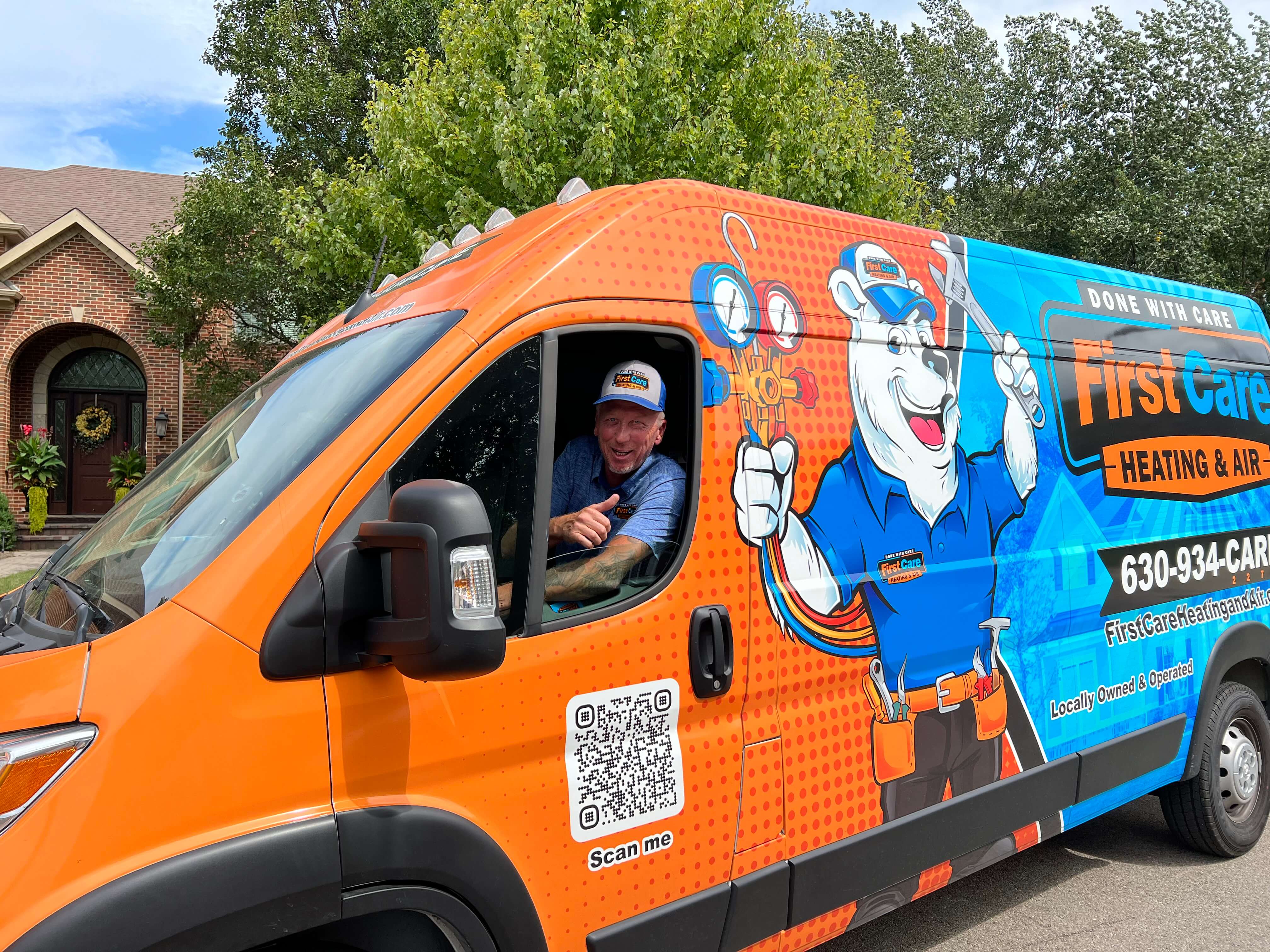 A First Care Heating and Air LLC van